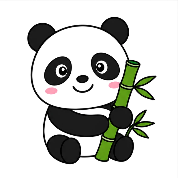 The HSKWin panda mascot waving hello